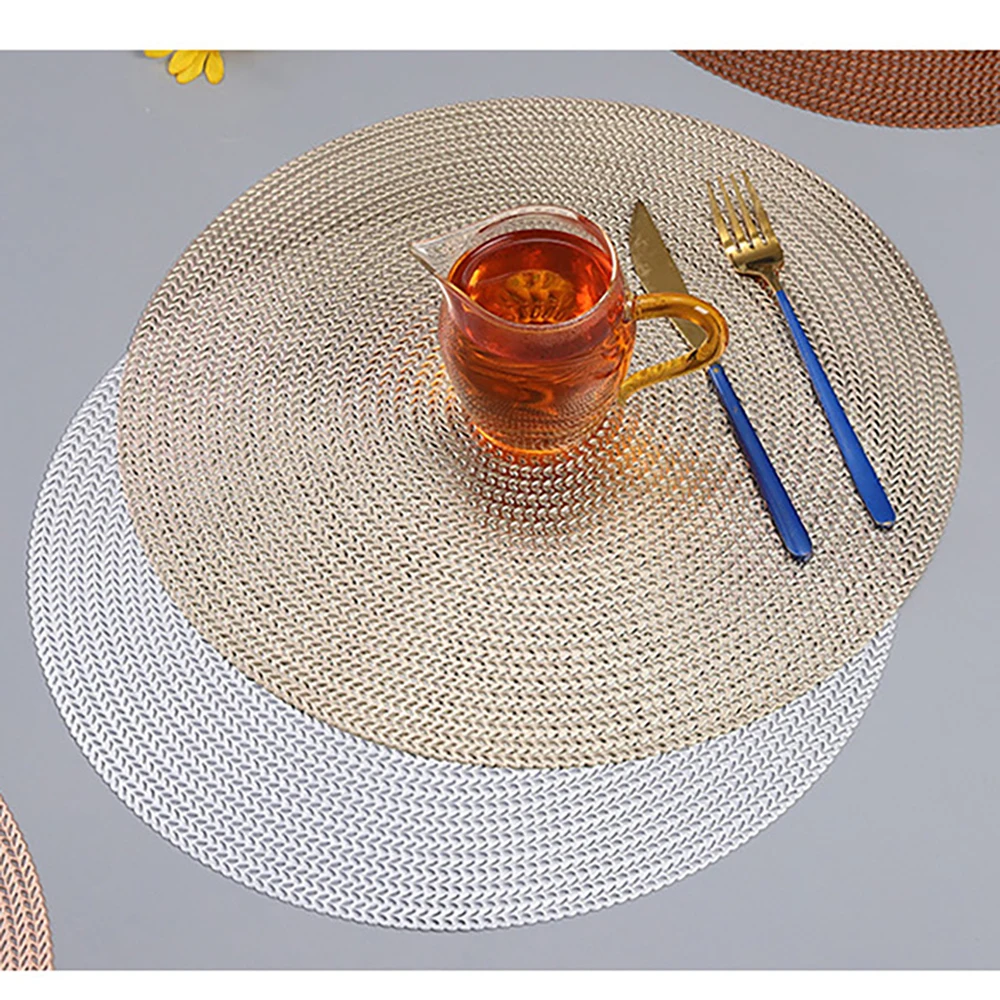 

2 шт. Креативные Круглые Пустотелые столовые приборы в скандинавском стиле простые толстые противоскользящие термоизоляционные коврики