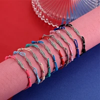 handmade vintage leaf pendant bracelet for women adjustable rope chain braided bracelets femme friend gifts jewelry dropshipping