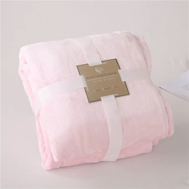 Фланелевое Одеяло для кровати Коралловое Флисовое одеяло покрывало зимняя
