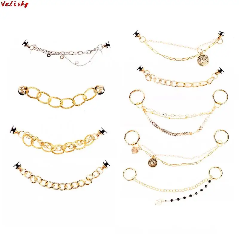 

1Pcs Shoe Chains Charms Designer Accessories Shoe Decoration For Shoes Pendant Buckle For Girl Gift