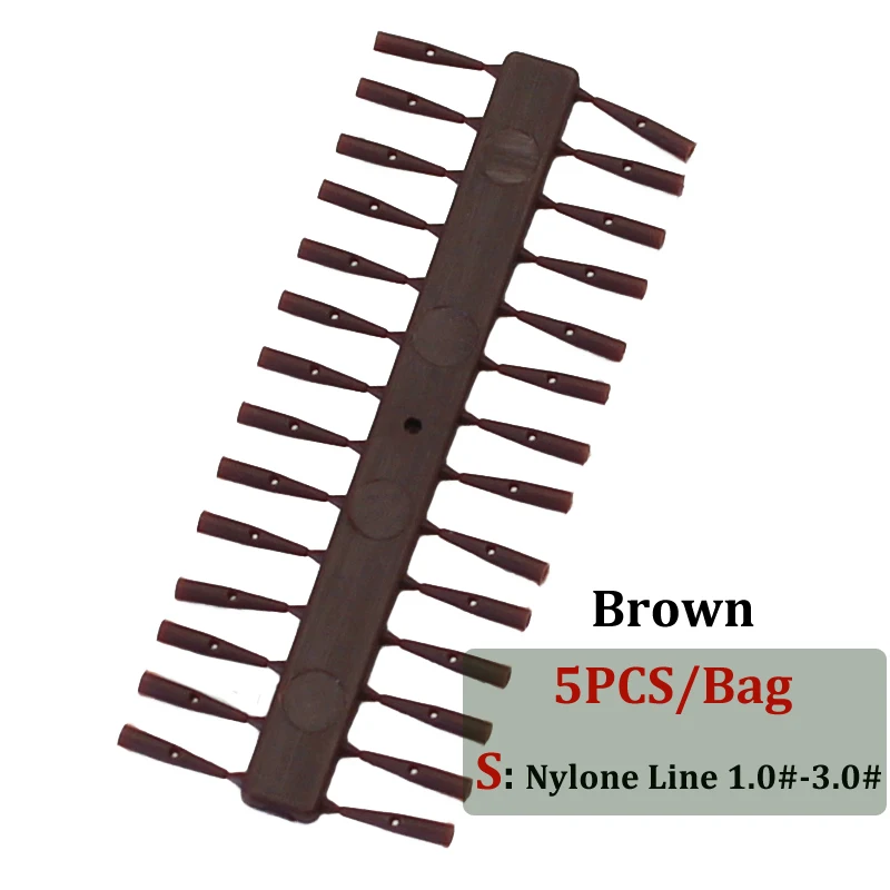 5PCS-Brown-S 5 комплектов = 140 шт., аксессуары для ловли карпа, быстрые остановки, фиксаторы для наживки, волосяные снасти, всплывающие буили, пеллетные пробки для ловли карпа, метод подачи - Цвет: 5PCS-Brown-S