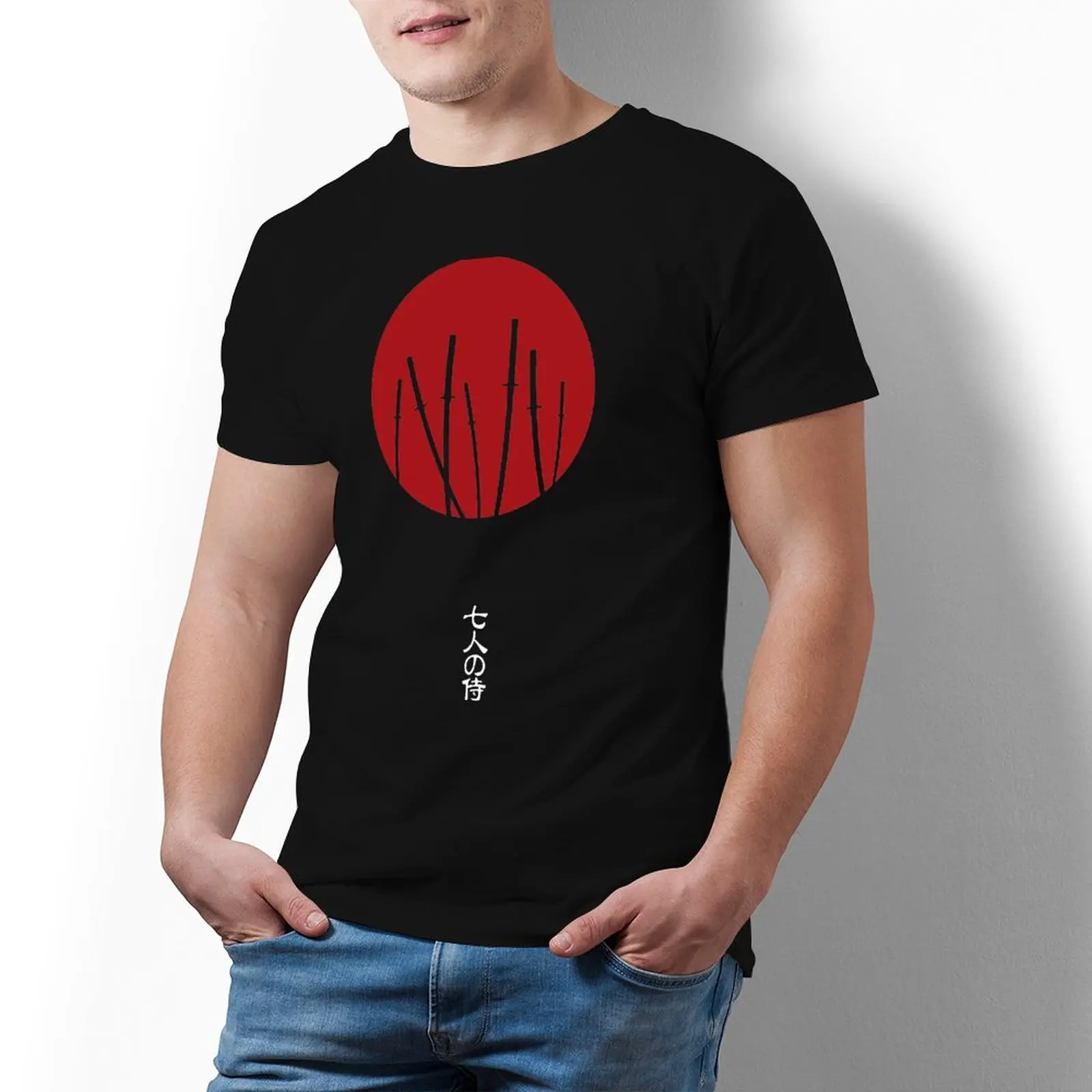 

Seven Samurai Tshirt Funny Cotton Short Sleeve T Shirt Printed Beach T-Shirt Men Big