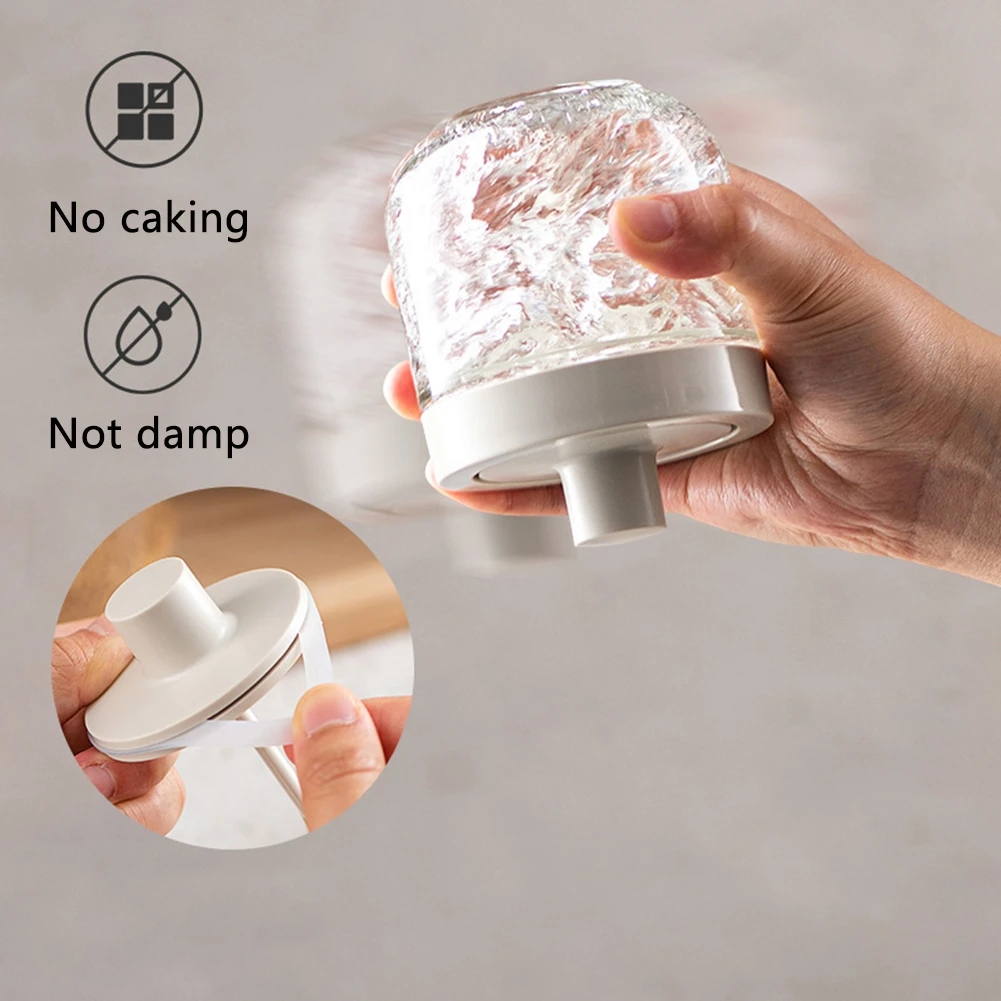 

Spoon Cover Integrated Glass Flavor Case Good Sealing And Durable Streage Tool For Seasoning Salt Sugar Oil Kitchen Storage Too