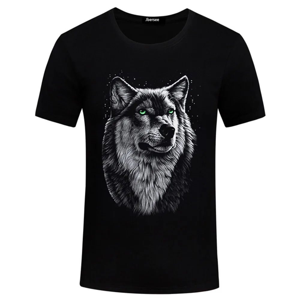 

Летняя Новинка 2021, мужская и женская футболка с 3D Цифровым принтом волка с коротким рукавом, повседневный Свободный Топ в стиле хип-хоп 130-6xl