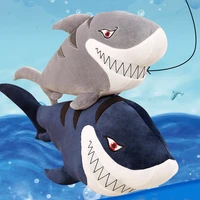 shark plush toy cute long sleeping pillow big white shark simulation childrens gift boy doll