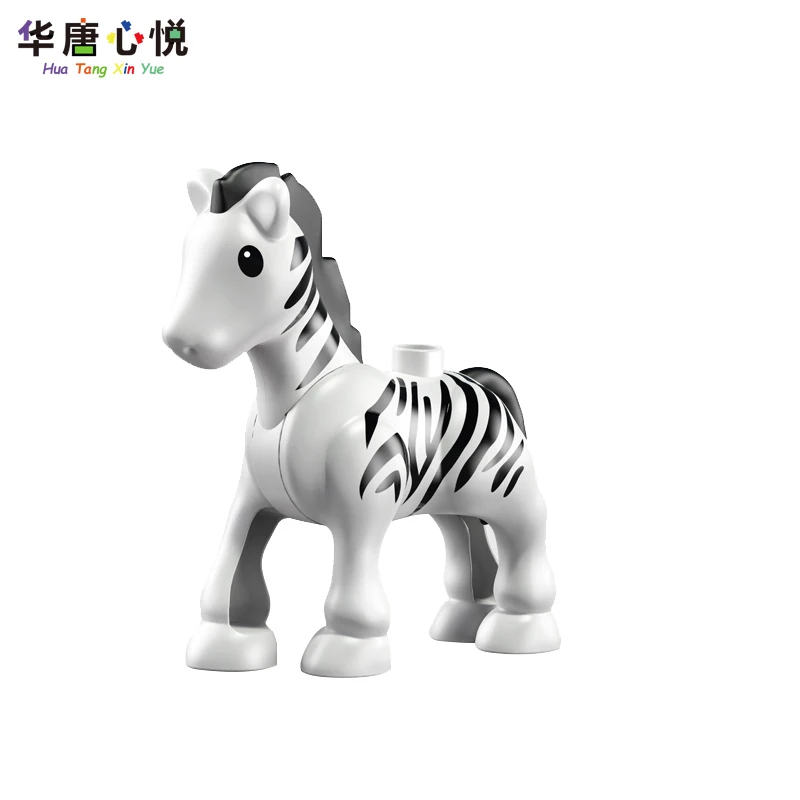 

Big Size Animals Zebra Cute Pet Decoration Building Blocks Educational Toys Child's Gifts Accessories Large Size Model Toy