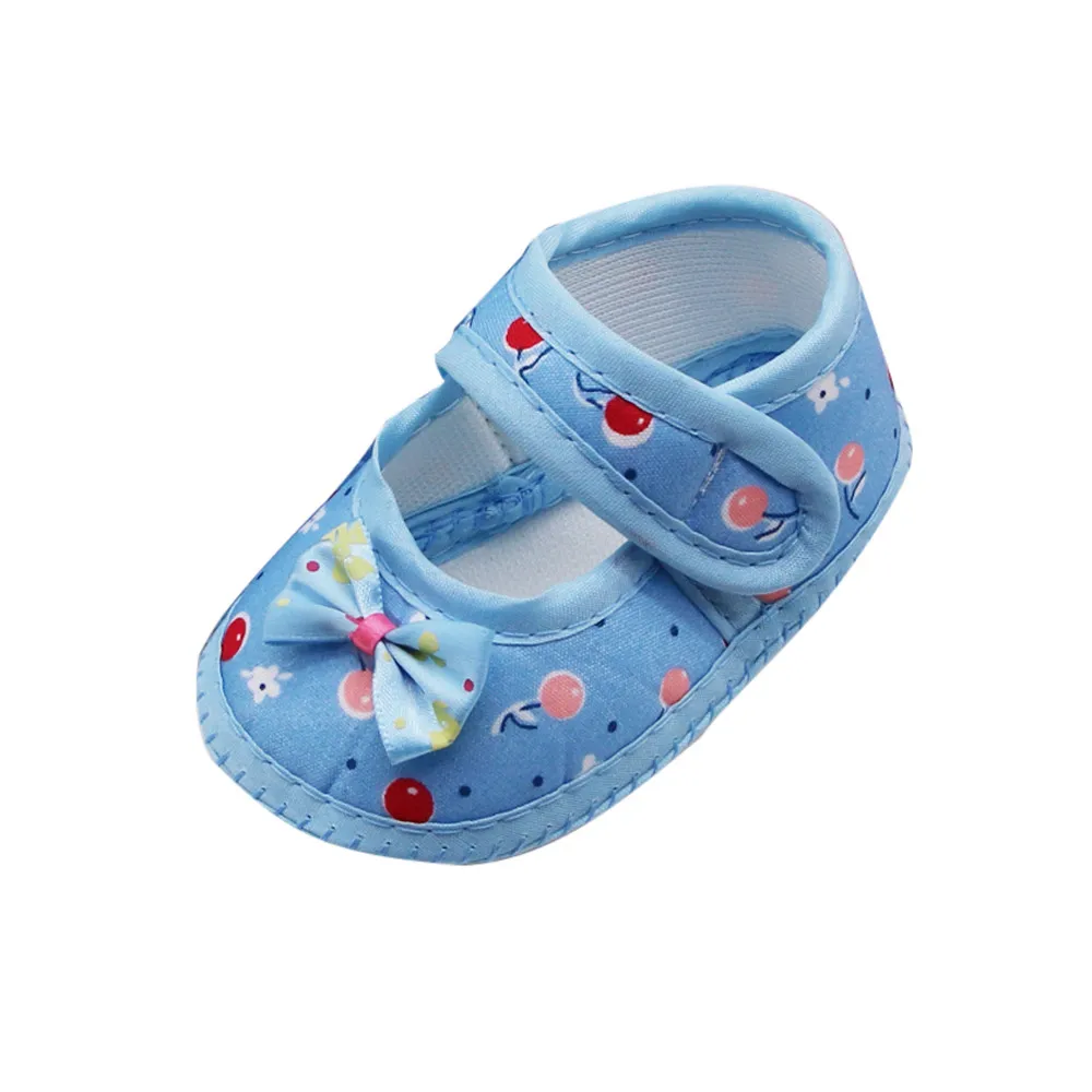 

Baby Bow Girls First Walkers Shoes Soft Sole Prewalker Casual Flats Shoes Newborn Summer Baby Girl Cloth Soft Sole Booties