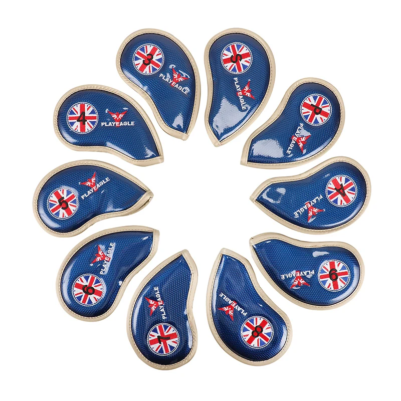 PLAYEAGLE 10 шт./компл. крышка железной головки для гольф клуба из искусственной кожи
