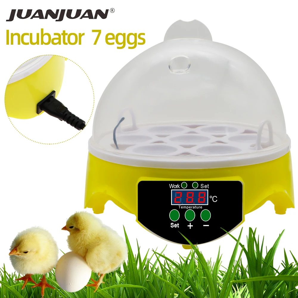 Автоматический инкубатор для 7 яиц устройство инкубации птицы Брудер цифровой