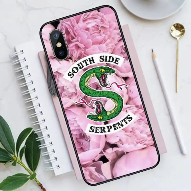 

Riverdale South Side Snake Logo Phone Case for iPhone 11 12 mini pro XS MAX 8 7 6 6S Plus X 5S SE 2020 XR