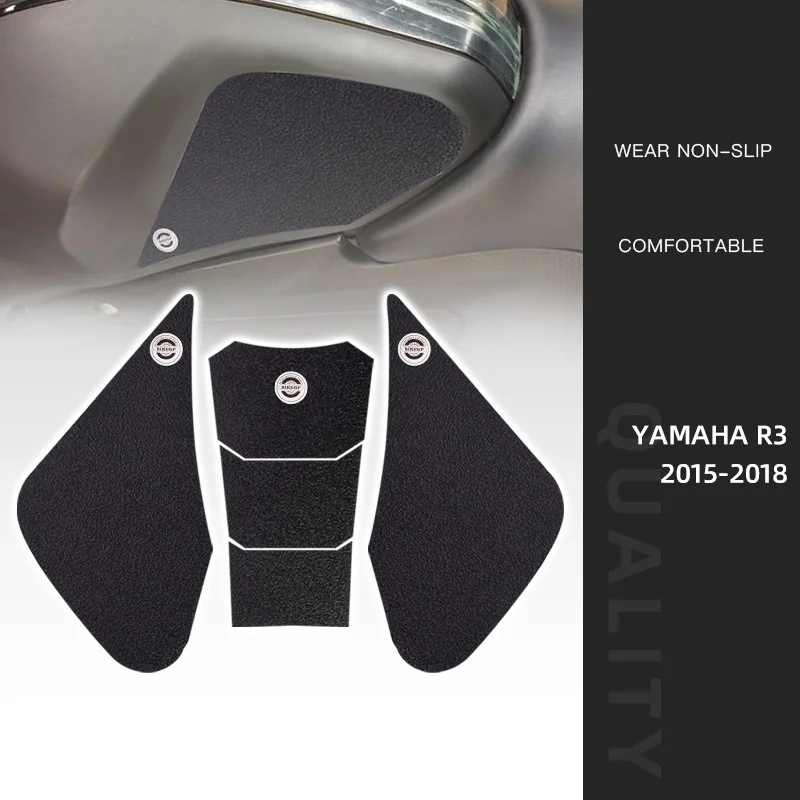

Наклейка на топливный бак мотоцикла, Модифицированная рыбья кость, наклейка, противоскользящая сторона защиты для Yamaha R3 2015-18