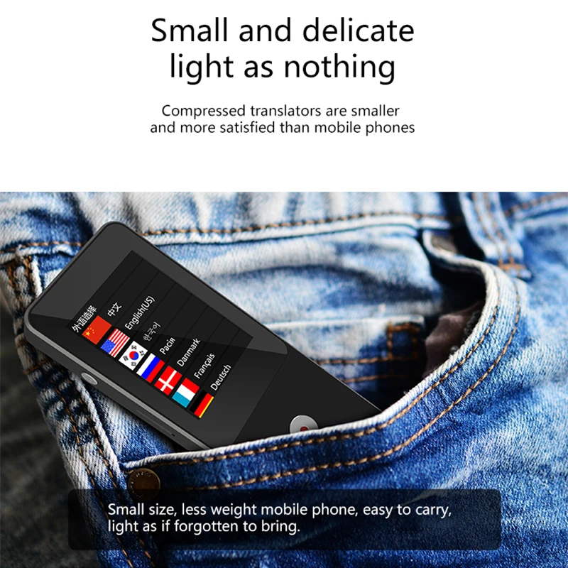 Портативный смарт-переводчик в автономном режиме с экраном 2 4 дюйма | Электроника