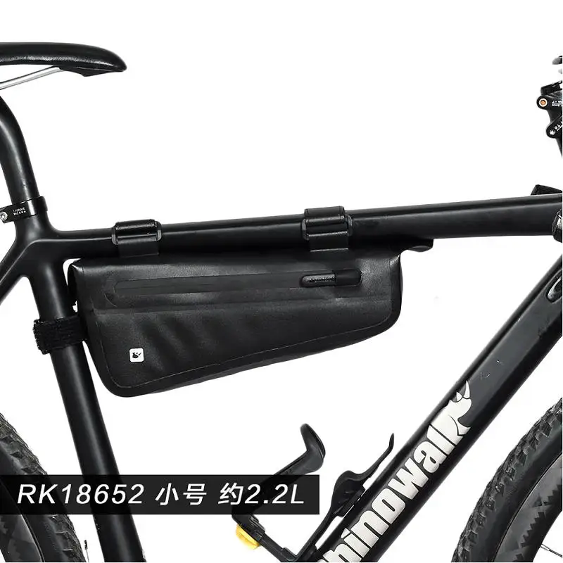 RK18652 Rhinowalk 2,8 л велосипедная треугольная сумка, велосипедная Рама, передняя Труба, сумка, водонепроницаемая велосипедная сумка, аккумулятор, сумка для упаковки, аксессуары - Цвет: RK18652