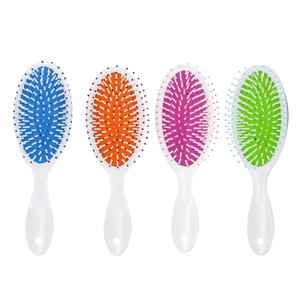 

Nylon Bristle Brush Plastic Hair Brush Handmade Massage Paddle Brush 23cm