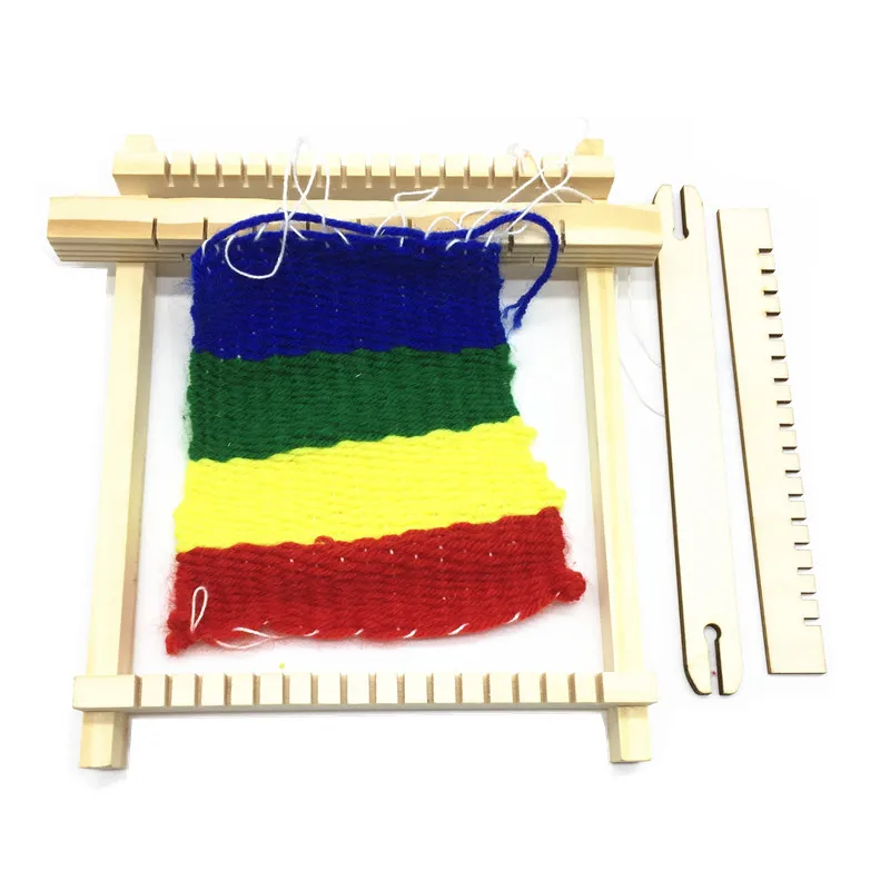 

New Arrival Funny Kids Loom Interesting Children's Looms Diy Handmade Wool Knitting Machine Educational Wooden Toys Wholesale