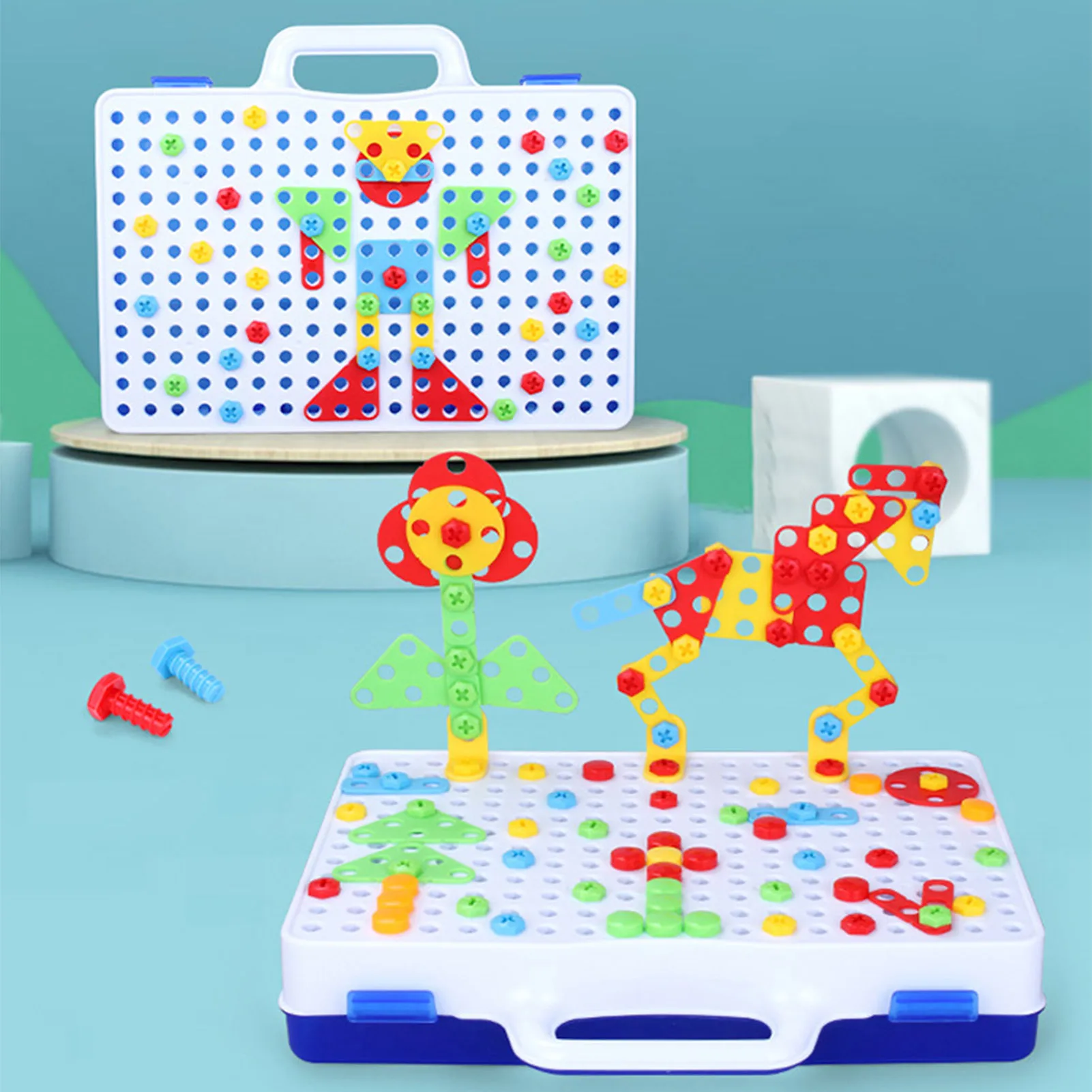 

Children's Educational DIY Assembling Toy Puzzle Game For Kids Gift Party Game