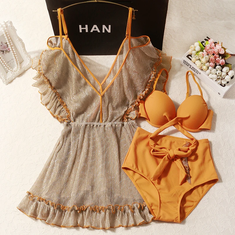 Женский комплект бикини с завышенной талией STAERK женский купальник пуш ап