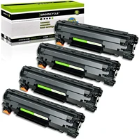 greencycle 4 pk compatible for canon crg 128 c128 3500b001aa black laser toner cartridge for imageclass d530 mf4570dw mf4770n d5