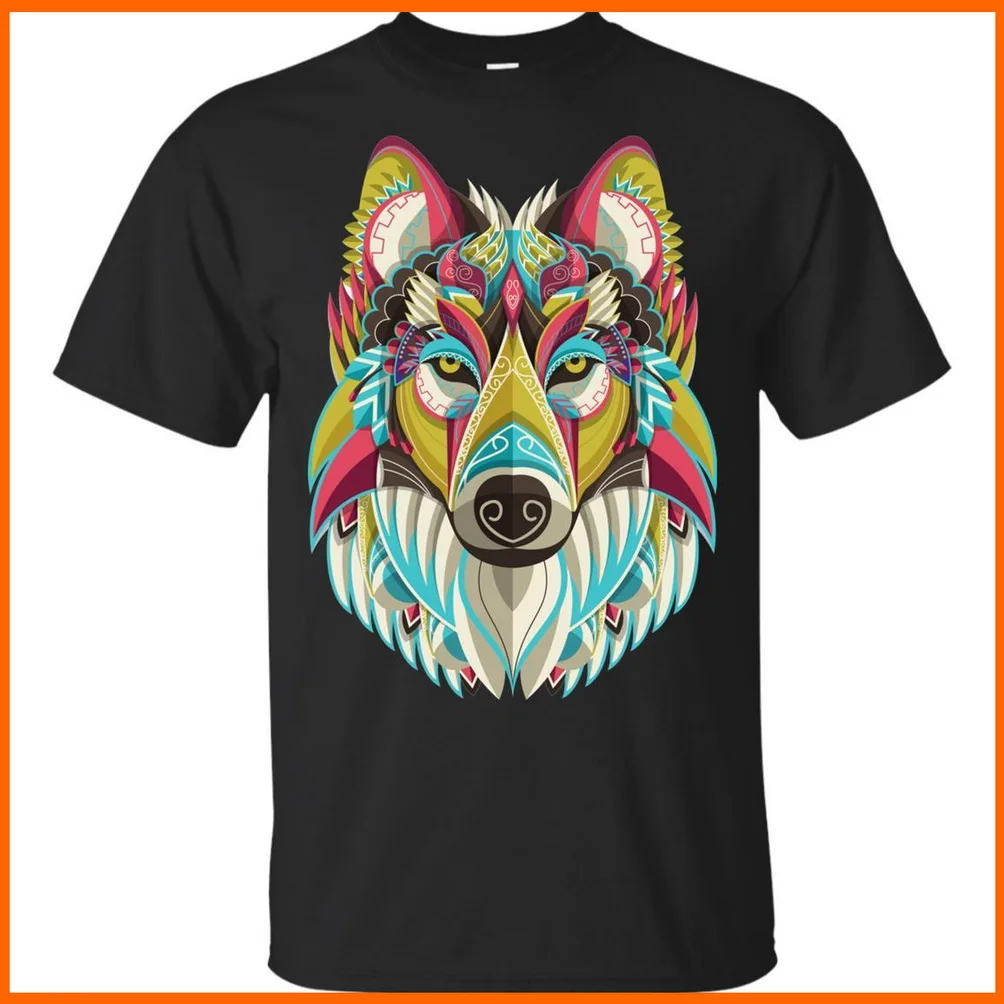 Nent Spirit Wolf футболка для мужчин Фэнтези волки племенной топ с животным тройник США