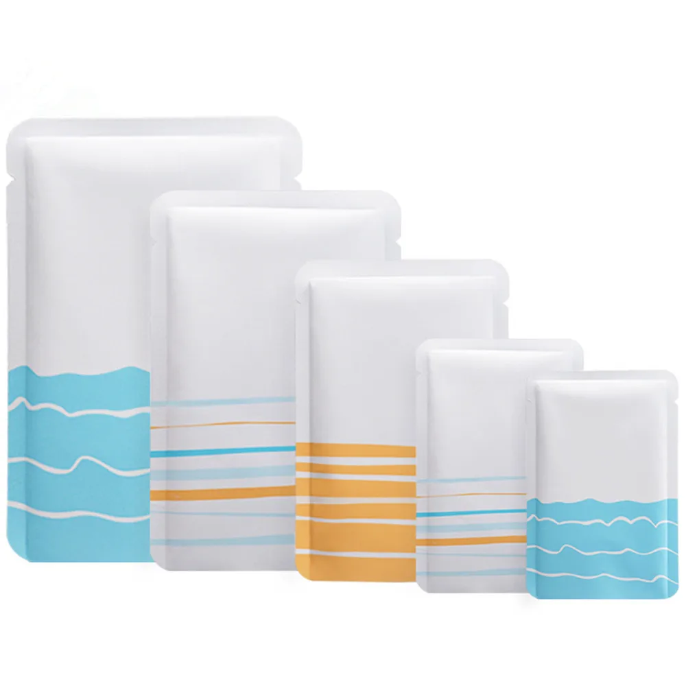 

Пакеты с выемками из чистой алюминиевой фольги с волнообразными полосками, 100 шт./лот, пакеты с термоизоляцией из майлара, орехов, фасоли, кон...