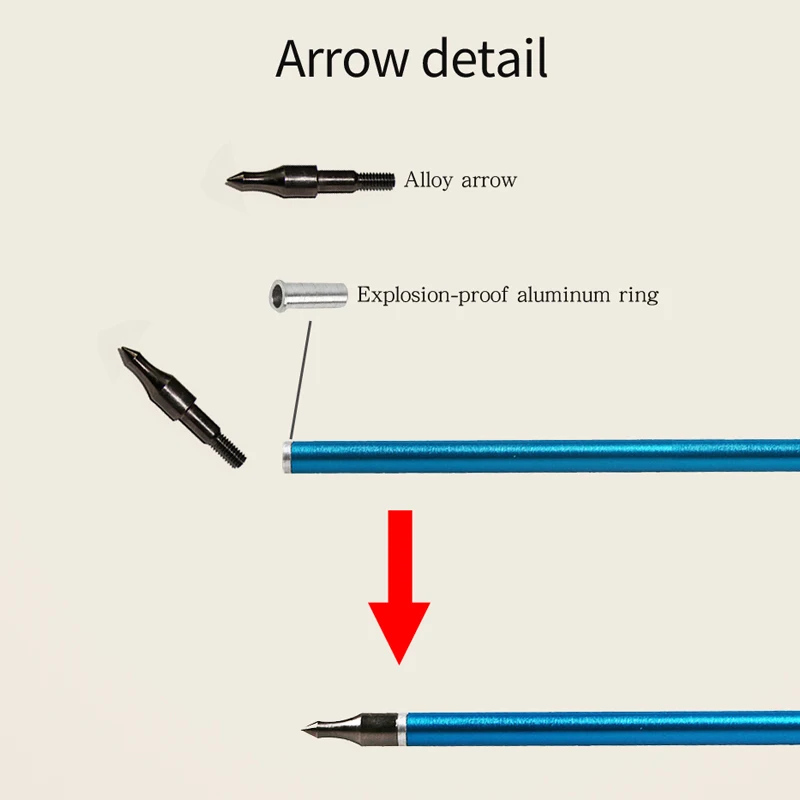 Стрелы из алюминиевого сплава для стрельбы лука 31 дюйм 3/6/12 шт.|Лук и стрела| |
