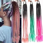 Резинки для волос с цветным париком для девочек, украшение для волос Конный хвост, аксессуары для волос