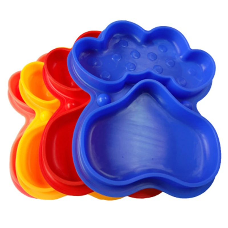 

Миски для кормления собак, силиконовая миска в форме слепка, прочные раздельные миски для питомцев, миски для еды и воды, поднос, нескользящи...