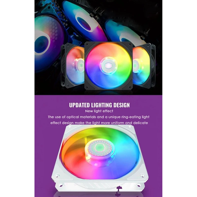

COOLER MASTER Vortex 120ARGB Fan 12cm Silent Desktop Supports Control