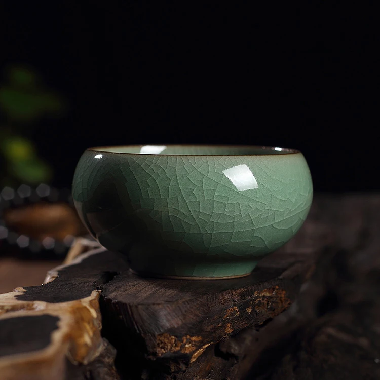 2 шт Китайский Longquan Celadon фарфоровые КИТАЙСКИЕ чашки чайное блюдце чаша для чая
