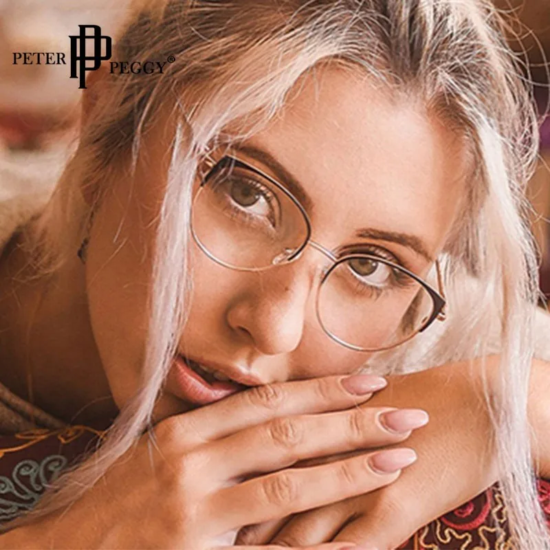 

Оправа для очков женская, кошачий глаз, Ультралегкая, металлическая