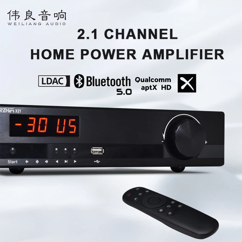 

TPA3255 5-канальный домашний усилитель ES9018K2M декодирование LDAC DSP Bluetooth 2,1 стерео усилитель с поддержкой U-дискового приложения для телефона
