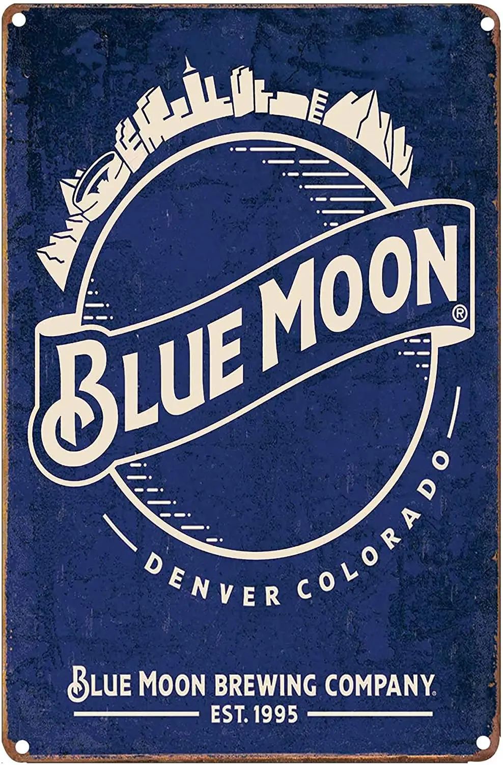 LIPTOR Blue Moon Денвер Колорадо винтажный жестяной знак кофе бар Настенный декор художественный плакат пивные