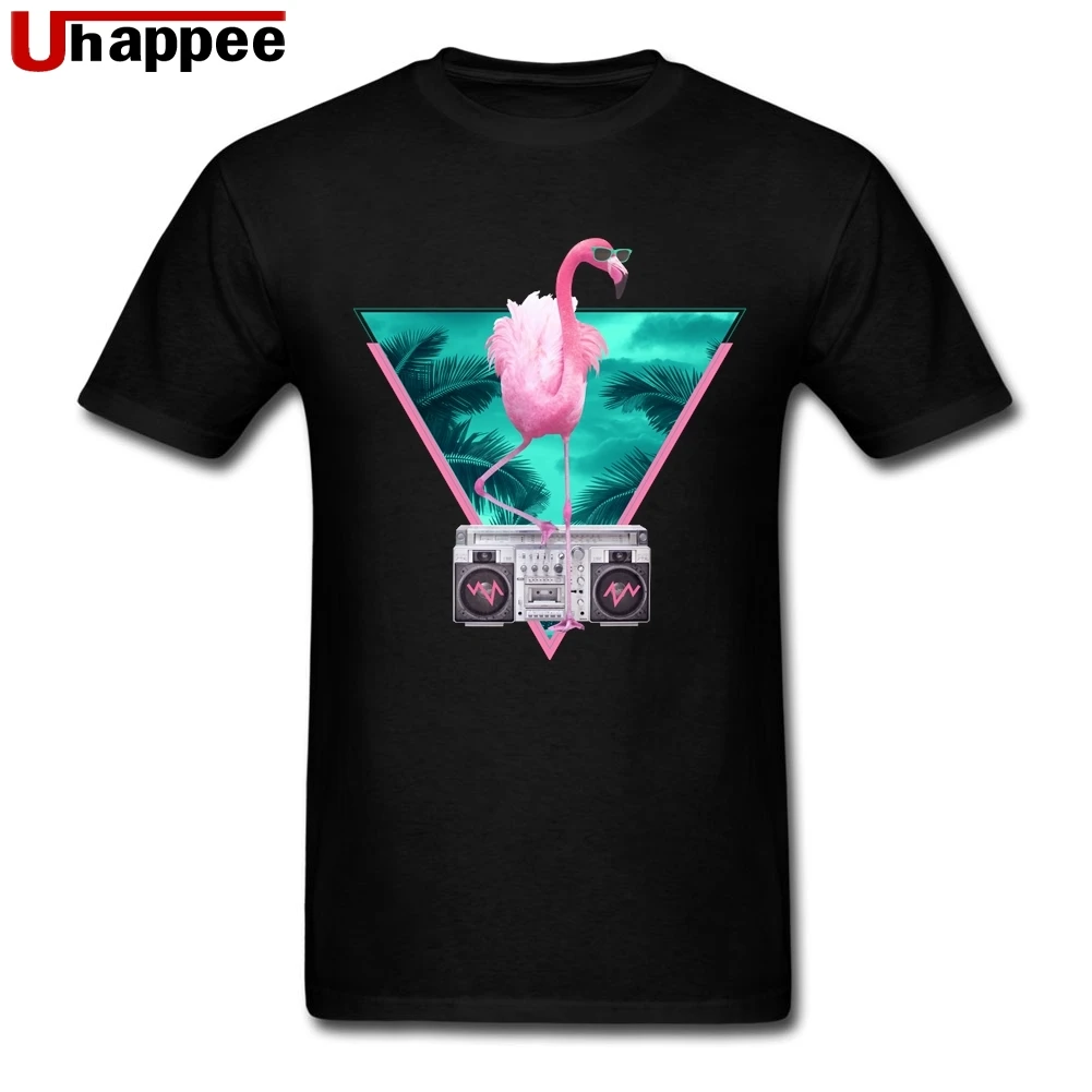 3XL футболки с Фламинго Homme крутая футболка короткими рукавами и круглым вырезом