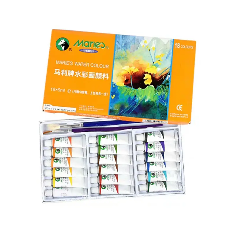 

Professional 5ml/per 12/18/24 Colors Artist Acrylic Paint Set Hand Painted Wall Drawing Painting Pigment Set 00120