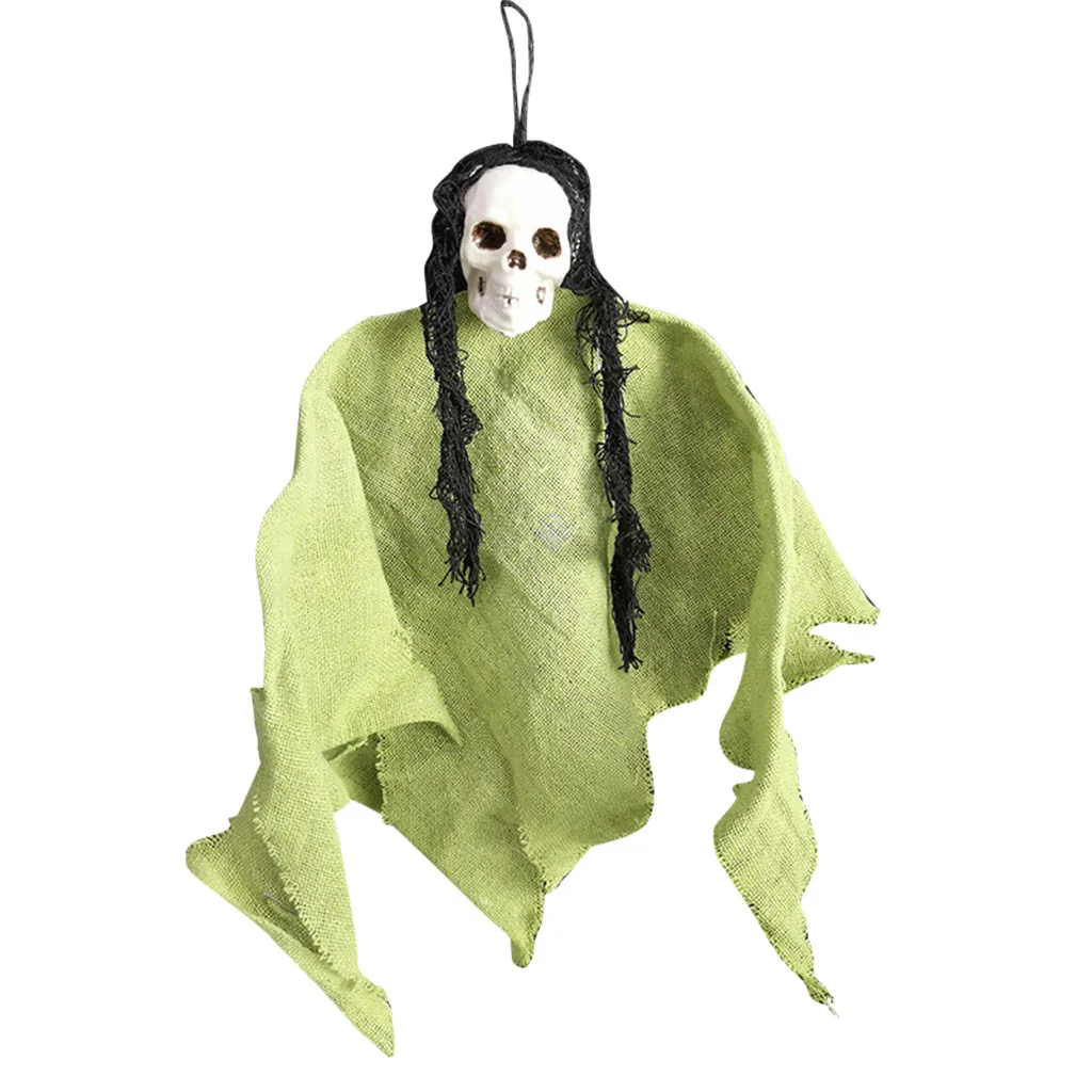 

Halloween Ghost Skull Hanging Decor Horror House Party Bar Club Hanging Props Taro Little Hanging Ghost Decorations Wholesales!