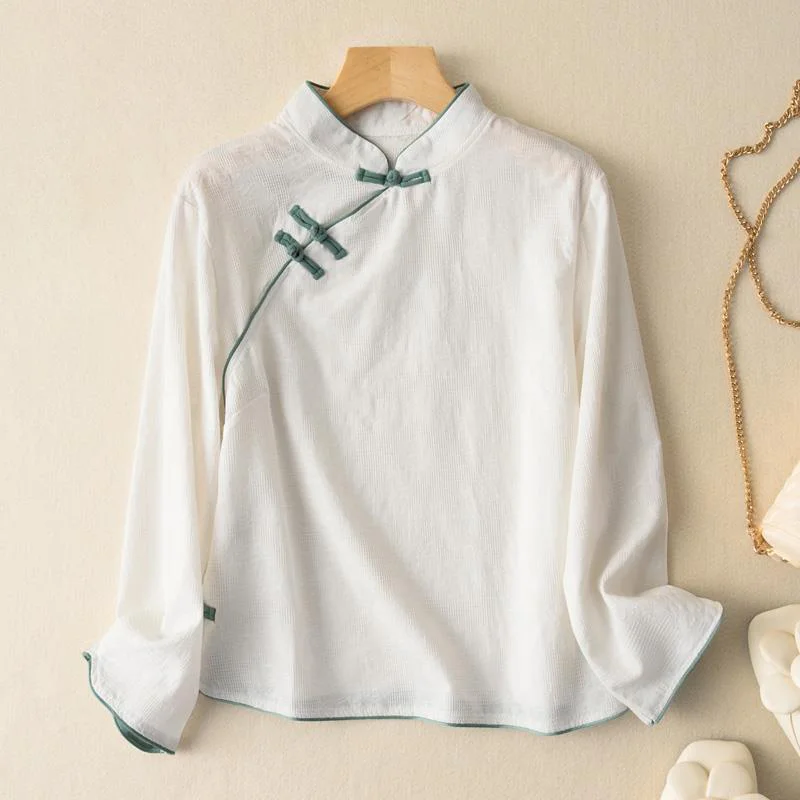 Новинка одежда в китайском стиле женская 2021 топ-Ципао традиционная китайская