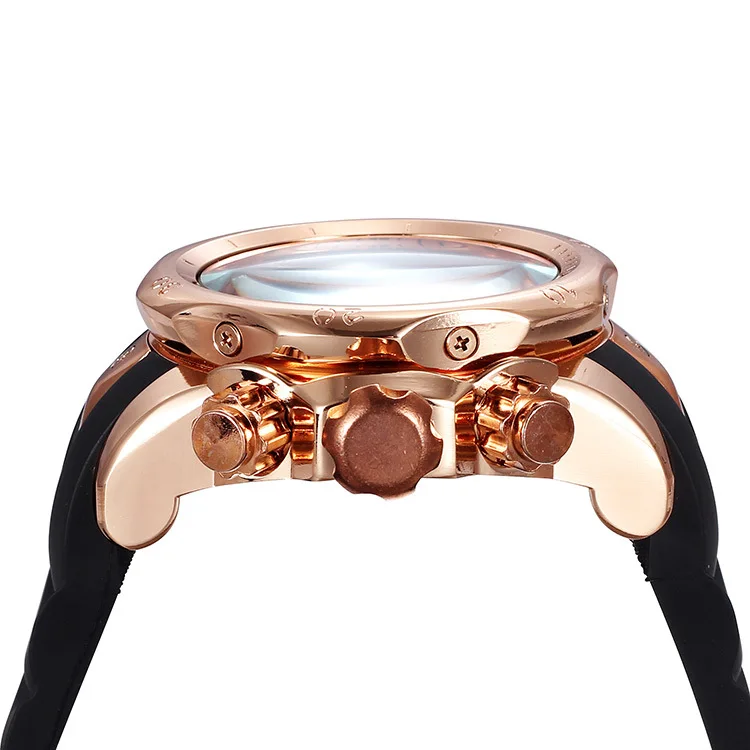 

mens watches top brand luxury men watch gold casual dress quartz movement buckle classy rubber gift 1670