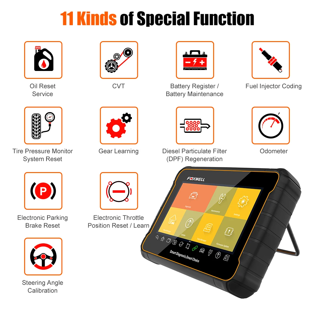 Foxwell GT60 полная система OBD2 сканер автомобильный код ридер ABS подушка безопасности SAS EPB DPF инжектор кодирования OBD 2 автомобиля диагностический инструмент