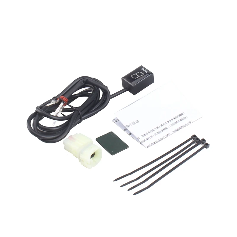 

Motorcycle LED Gear Indicator Waterproof for Kawasaki ER6N Ninja 300 ZX6R ZX10R Z800 Gear Display Red