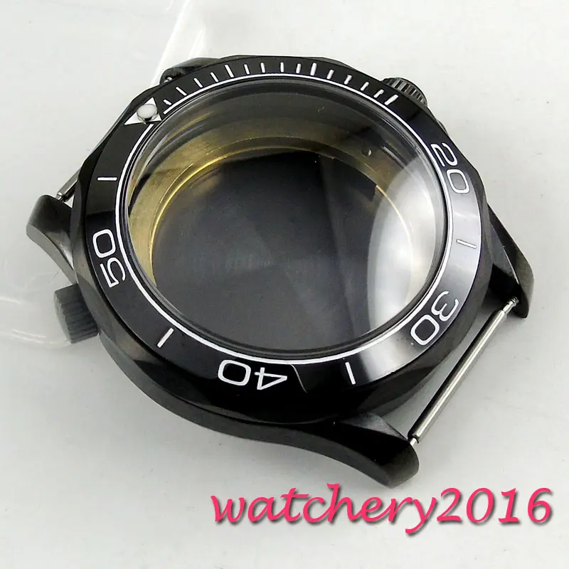 Черный браслет для часов MIYOTA 82 41 мм | Наручные часы