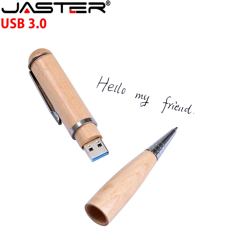 Деревянная шариковая ручка JASTER держатель для подарка USB-накопитель U-диск 4 ГБ 16 32