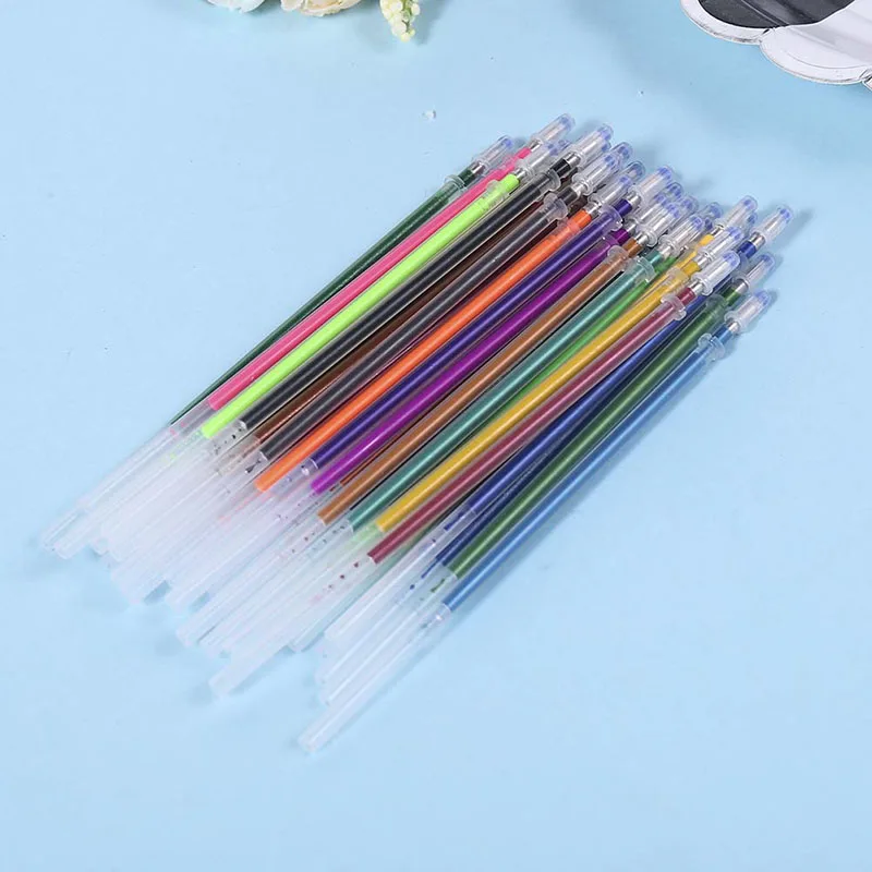 

0.8mm 36 Colors Flash Gel Pen Highlight Cute Candy Color Full Shinning Refill For Children Painting Graffiti Art Supply