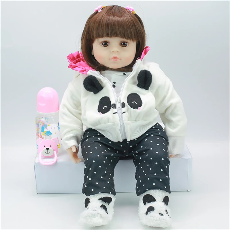 Кукла реборн для малышей 48 см Новинка ручной работы Силиконовая Возрожденный