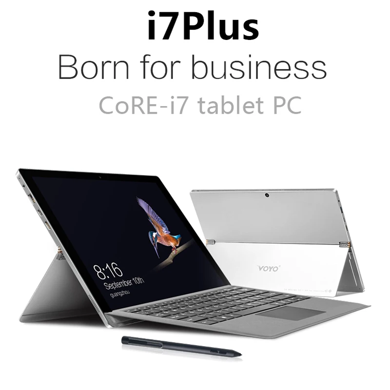 Планшетный ПК VOYO i7plus 7-го поколения i7 7500U 2 в 1 с клавиатурой и ручкой ноутбук 16 Гб