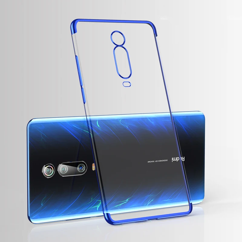 

For Xiaomi Mi 9T Pro Case Luxury Laser Plating Soft Clear Silicone Cover For Redmi Note 10 10s 9 Pro Poco X3 Pro NFC M3 F3 Case