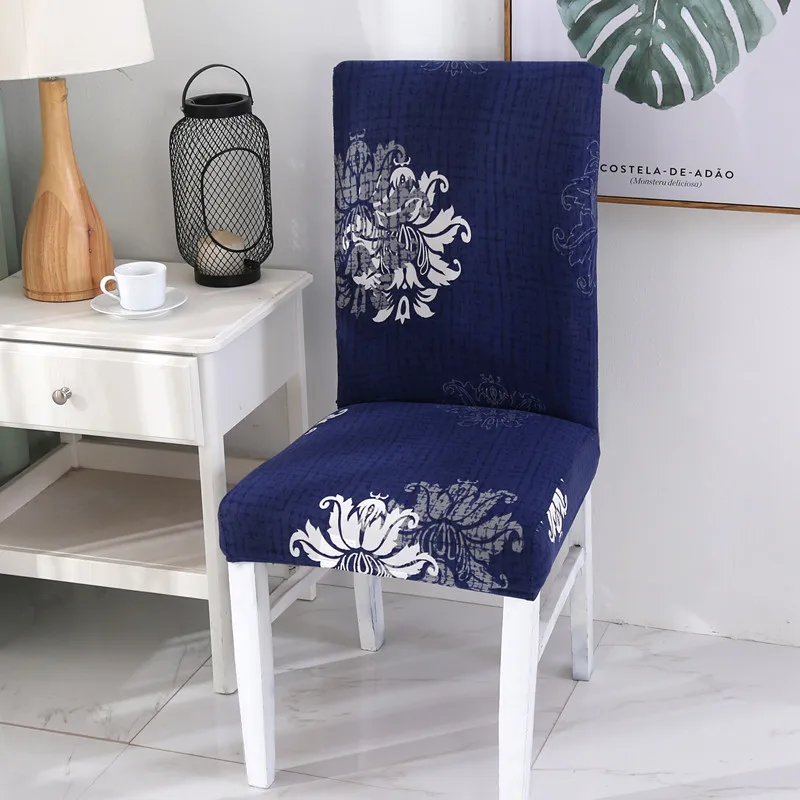 Стул без подлокотников Чехлы для гостиной печать съемные эластичные ресторан