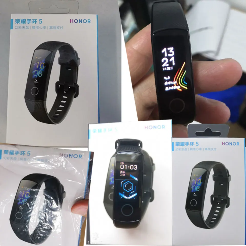 HONOR Band 5 NFC браслет умный кислород крови несколько циферблатов активности пульсометр фитнес трекер сна шагомер глобальная версия