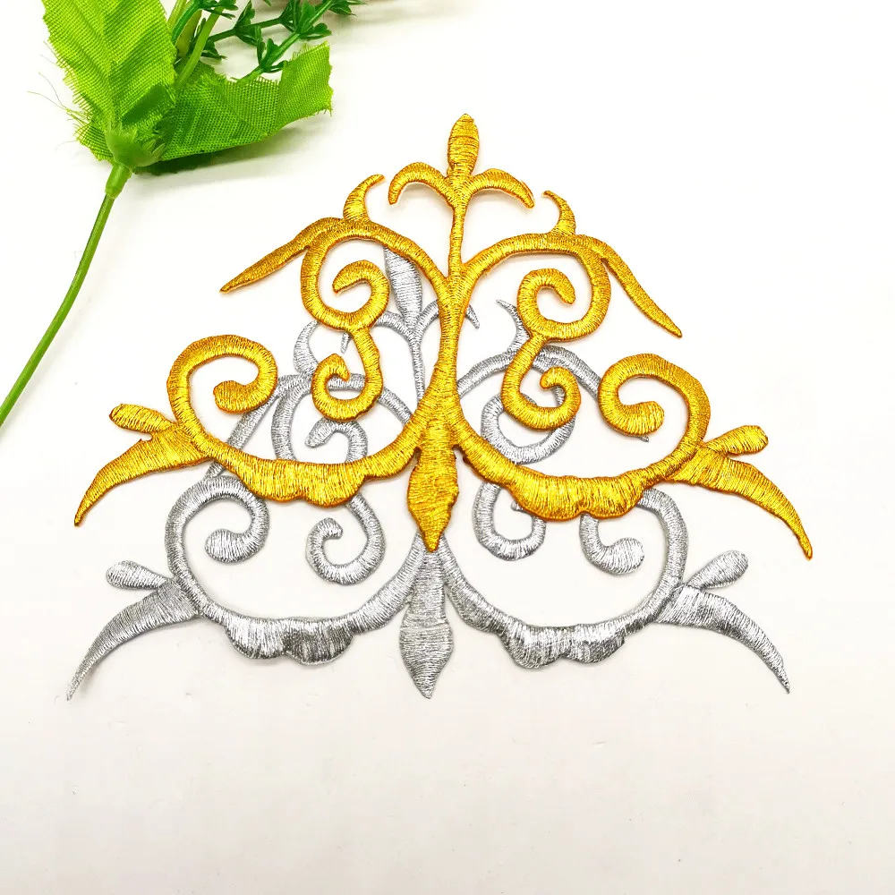 Аппликация для косплея 15 5 см х 10 с золотой вышивкой шт. |