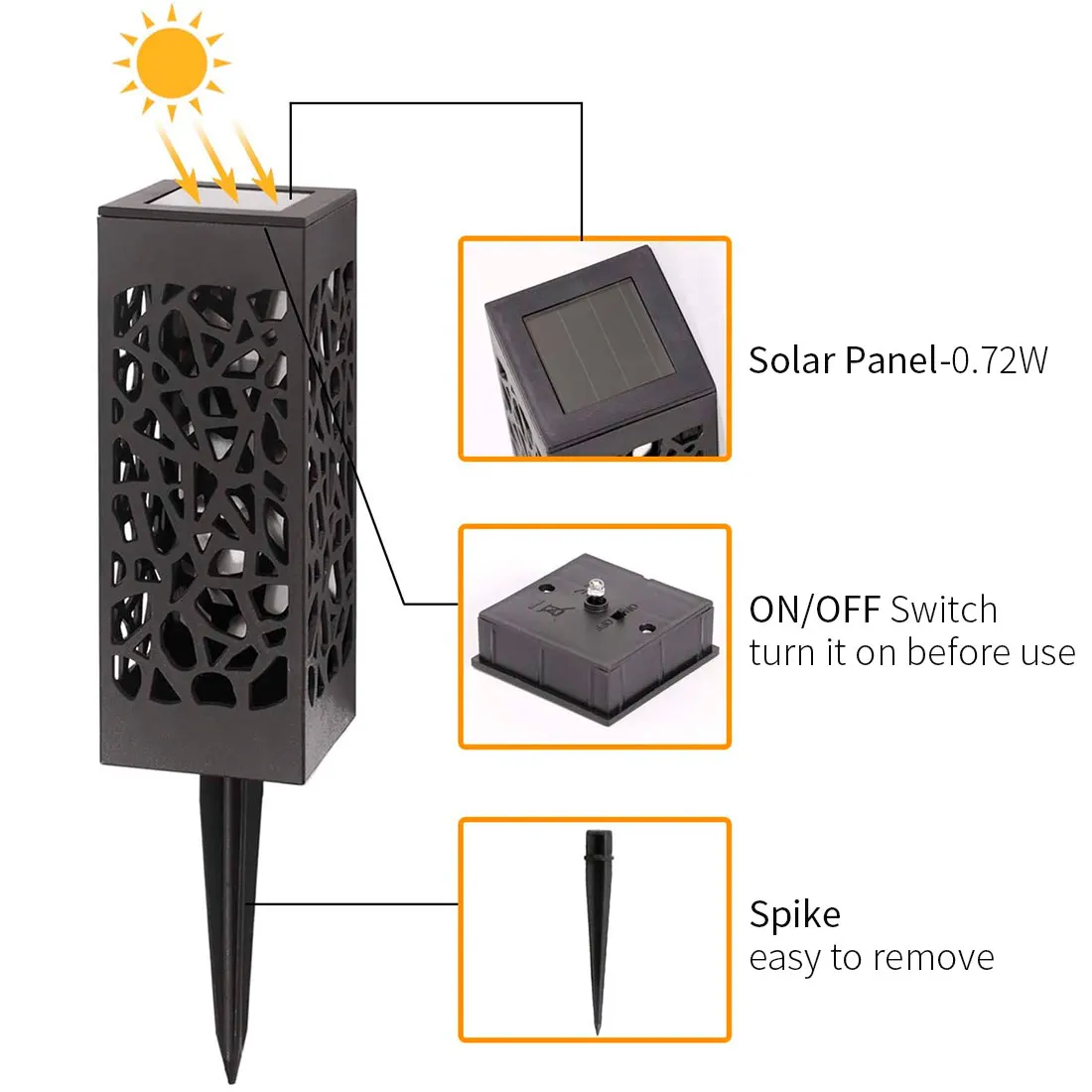 

Decorative Solar Led Light Outdoor Lawn Lamp Garden Decoration Solar Battery Sunlight Street Lantern Outside Christmas Lights