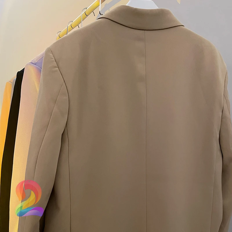 

Men Women We11done Suit Square Label Logo Jacket Welldone Fashion Casual Suit